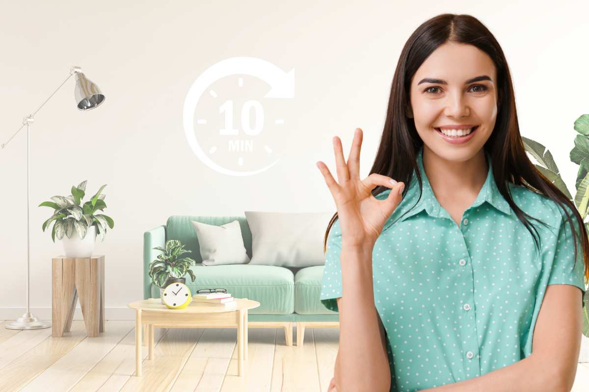casa donna ok simbolo 10 minuti